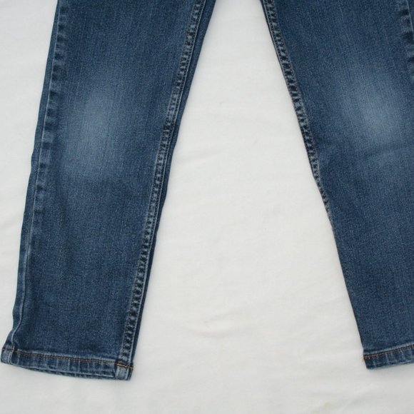 BOYS 7 SLIM WAIST BLUE JEANS RELAXED FIT NICE CONDITION POCKETS ADJUSTABLE WAIST - Picture 10 of 16
